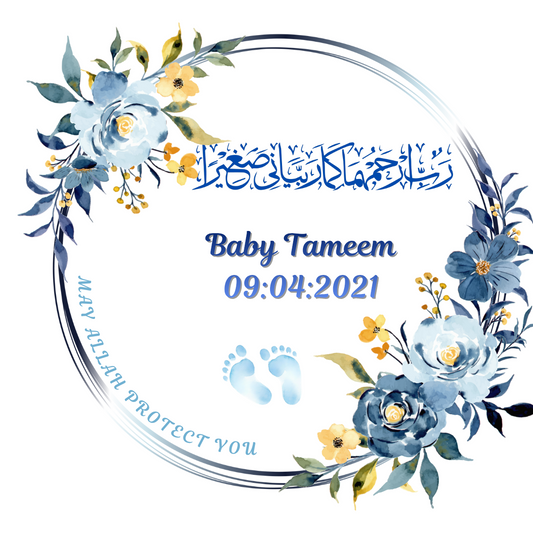 Baby boy magnet favour