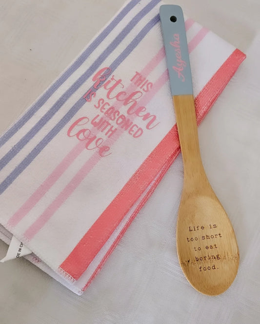 Wooden Spoon and Cloth